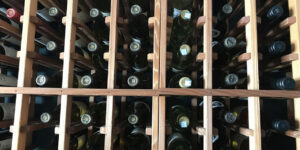 Extensive Wine List on Shelf